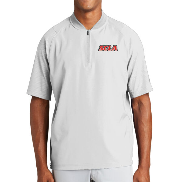 New Era Cage Short Sleeve 1/4-Zip Jacket - Embroidered Logo Thumbnail