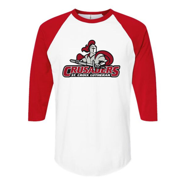 Tultex - Unisex Fine Jersey Raglan T-shirt - Printed Logo Thumbnail