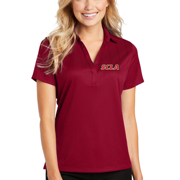 Port Authority Ladies Performance Fine Jacquard Polo - Embroidered Logo Thumbnail
