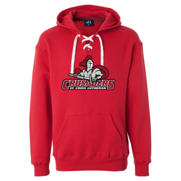 J.America - Sport Lace Hooded Sweatshirt - Printed Logo Thumbnail