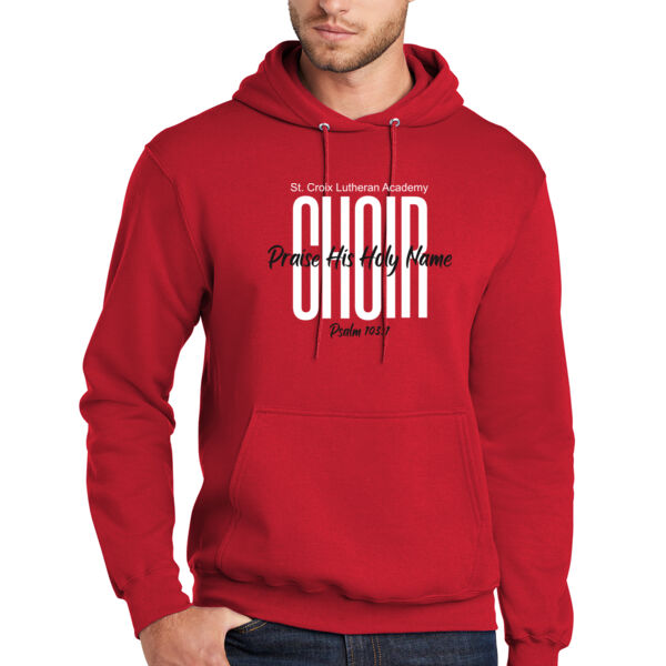 Port & Company® Core Fleece Pullover Hooded Sweatshirt - Printed Logo Thumbnail