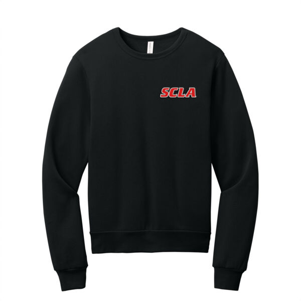 BELLA+CANVAS® Unisex Sponge Fleece Classic Crewneck Sweatshirt - Embroidered Logo Thumbnail