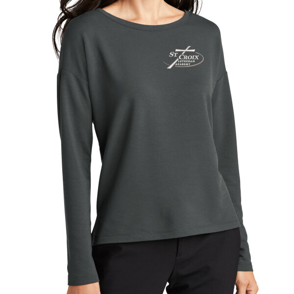 Mercer+Mettle® Women's Stretch Drop Shoulder Pullover - Embroidered Logo Thumbnail