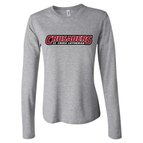 BELLA + CANVAS - Women’s Jersey Long Sleeve Tee - Printed Logo Thumbnail