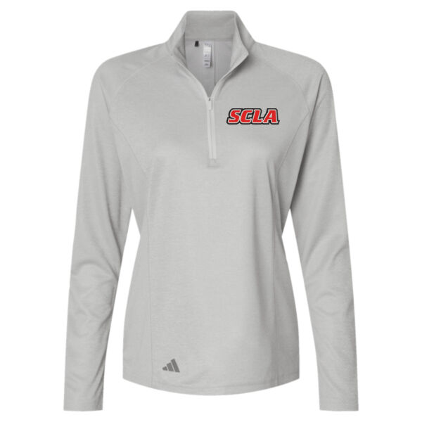 Adidas - Women's Space Dyed Quarter-Zip Pullover - Embroidered Logo Thumbnail