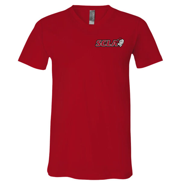 BELLA + CANVAS - Jersey V-Neck Tee - Printed Logo Thumbnail