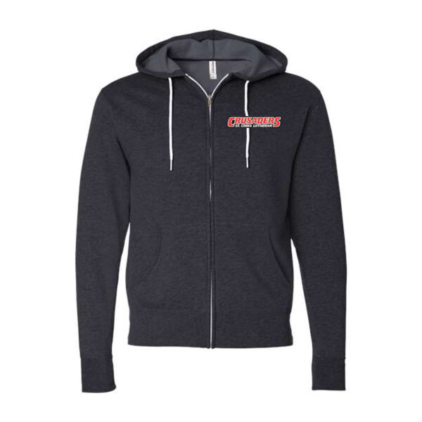 **CLOSEOUT ITEM** Unisex Lightweight Full-Zip Hooded Sweatshirt - Embroidered Logo Thumbnail
