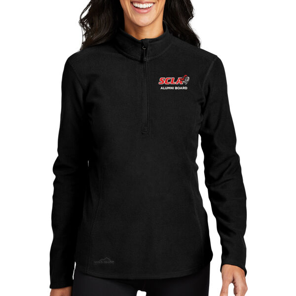 **CLOSEOUT ITEM** Ladies 1/2 Zip Microfleece Jacket - Embroidered Logo Thumbnail