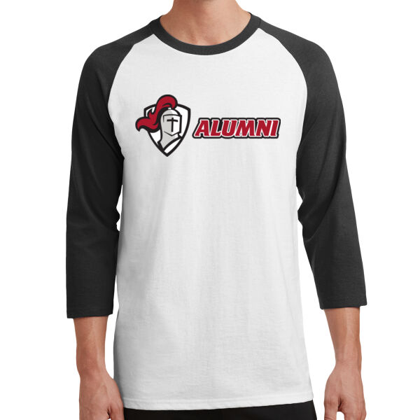 Port & Co™ Core Blend 3/4-Sleeve Raglan Tee - Printed Logo Thumbnail