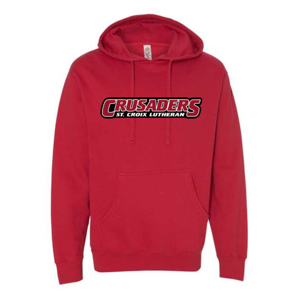 **CLOSEOUT ITEM** Midweight Hooded Pullover Sweatshirt - Printed Logo Thumbnail