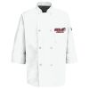 Eight Pearl Button Chef Coat with Thermometer Pocket Thumbnail
