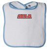 Infant Contrast Trim Terry Bib Thumbnail