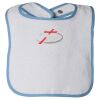 Infant Contrast Trim Terry Bib Thumbnail