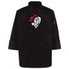 Ten Pearl Button Black Chef Coat Thumbnail